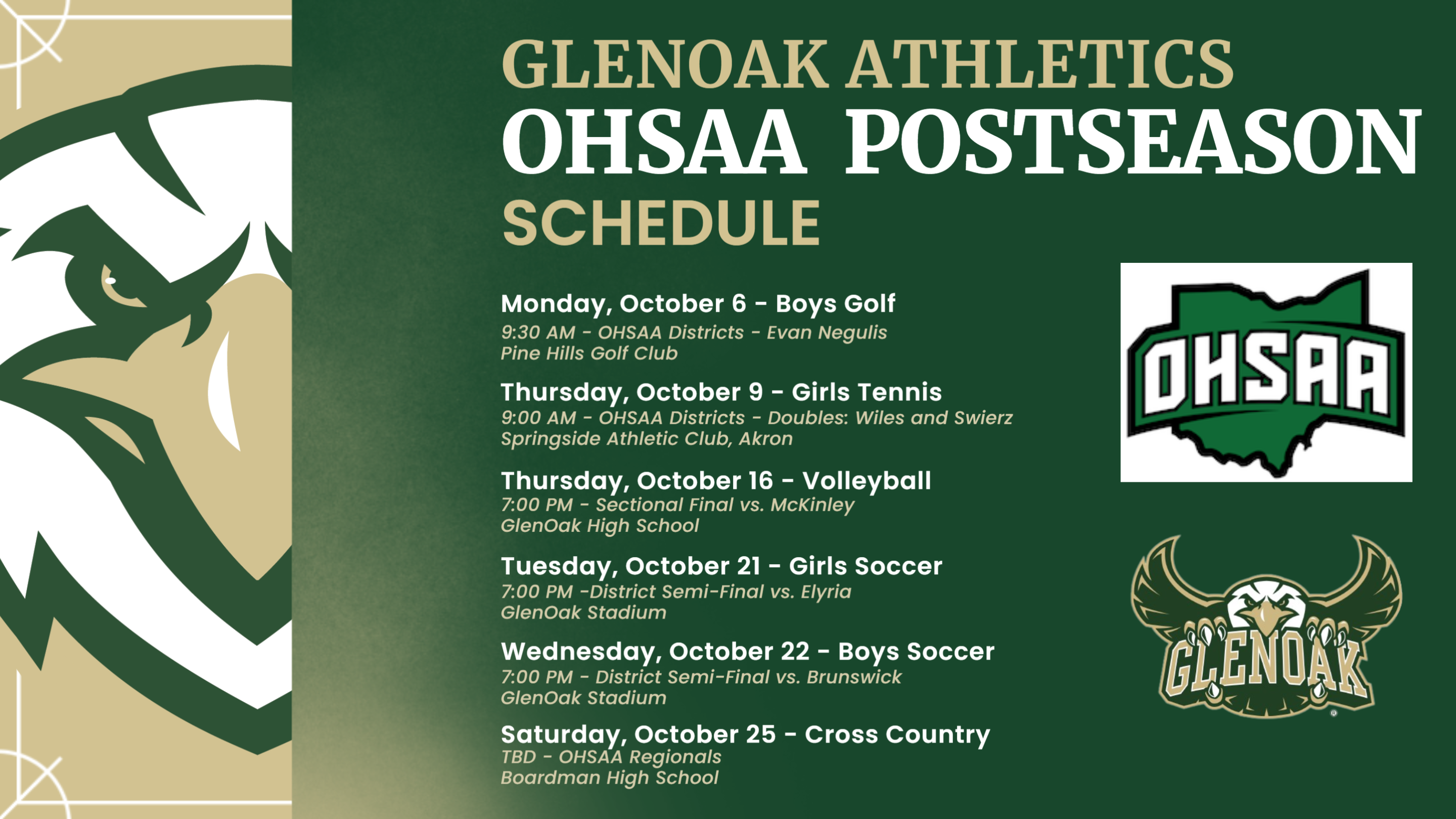 OHSAA Schedule Fall 2025 8105509